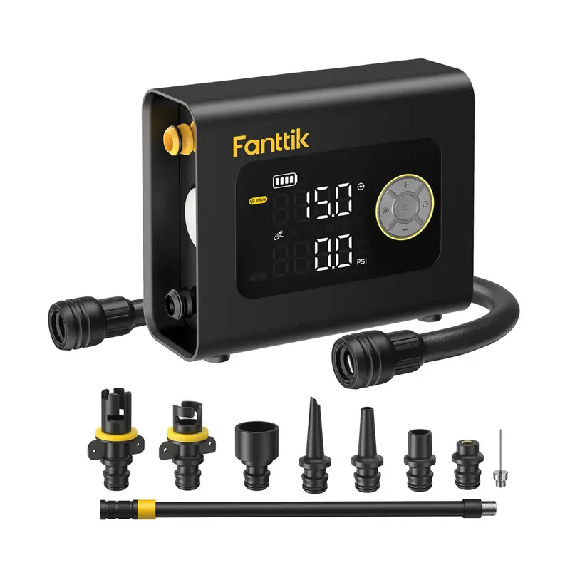 Fanttik S300 Portable Paddle Board Pump – Built-in LED Light & Power Bank