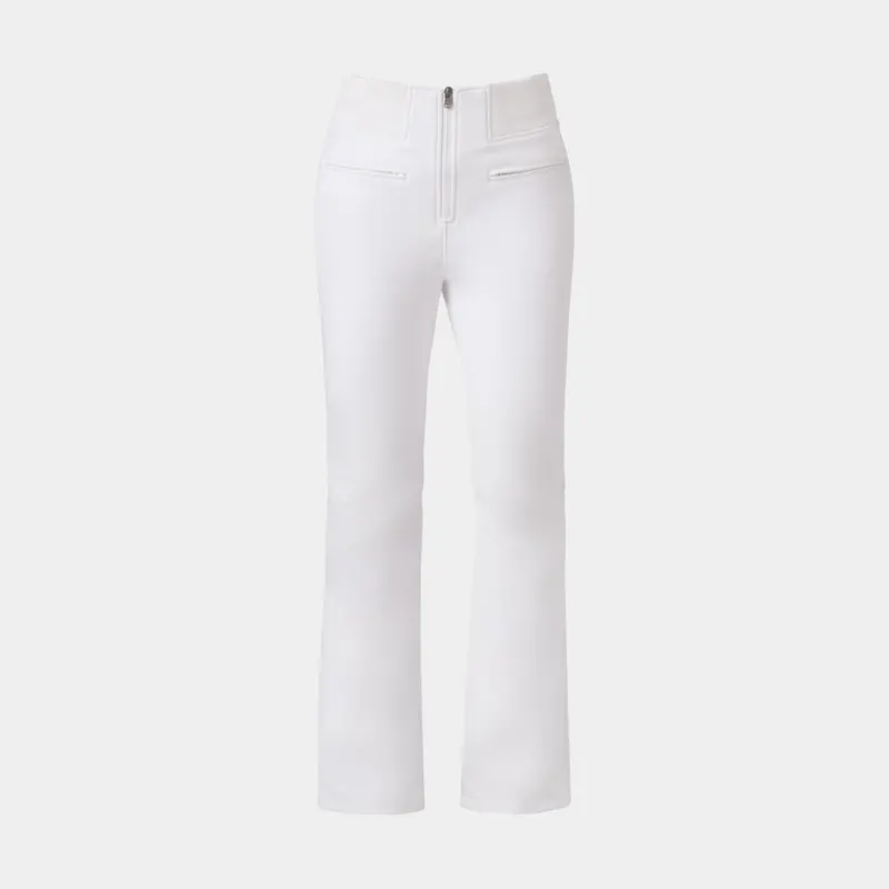 Fera Meister Kelly Softshell Ski Pants for Women – White Cloud 4-Way Stretch