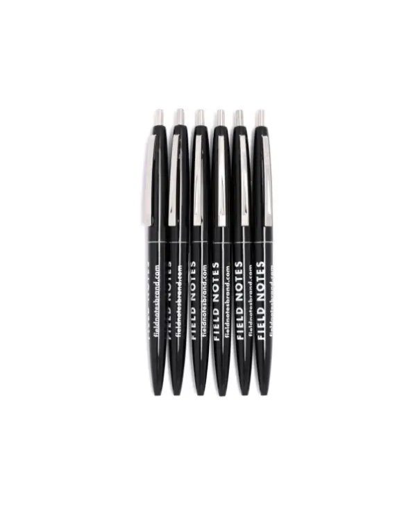 Field Notes Clic Pens – Set of Six Retractable Ballpoint Pens