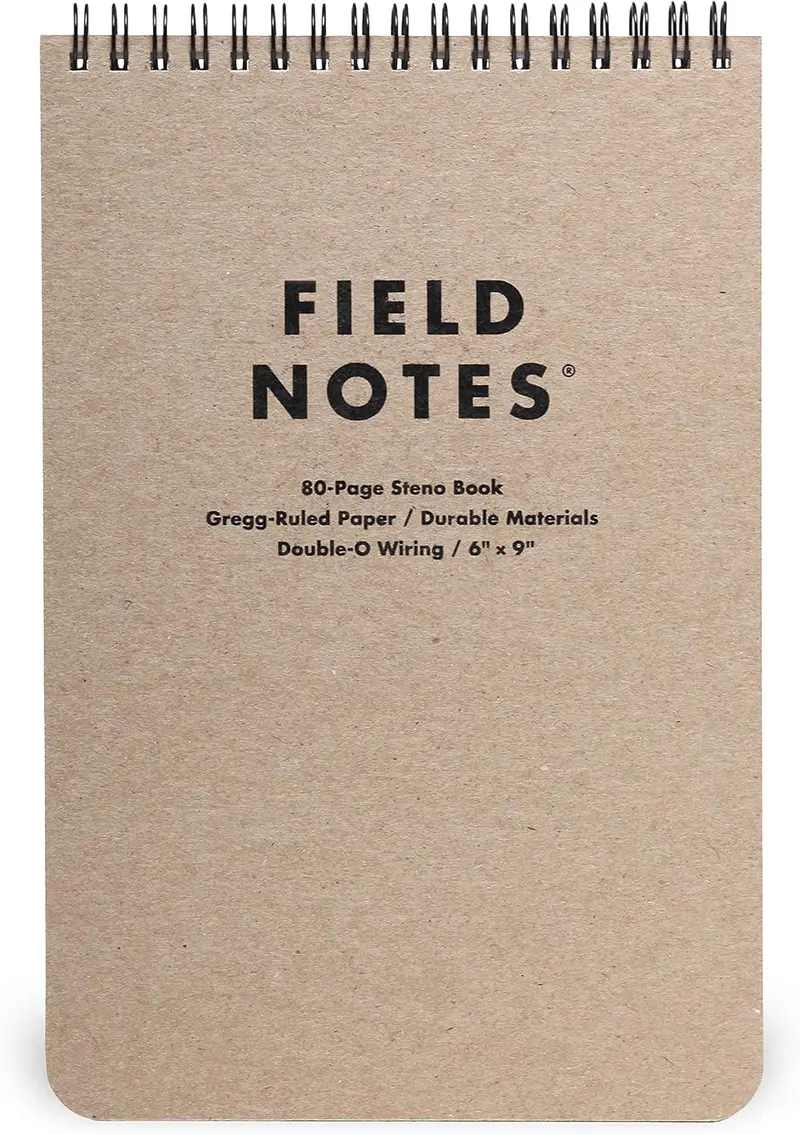 Field Notes Steno Notebook – Gregg-Ruled Lined Paper