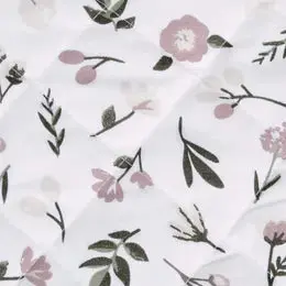 Floral-Print Crib Bumper Pads for Modern Baby Nurseries