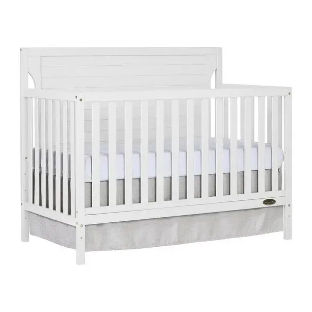 Freddie 5-in-1 Convertible Crib – White Finish