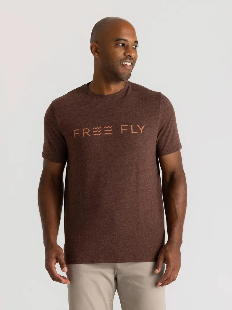 Free Fly Men’s Straightaway Casual Crewneck Tee