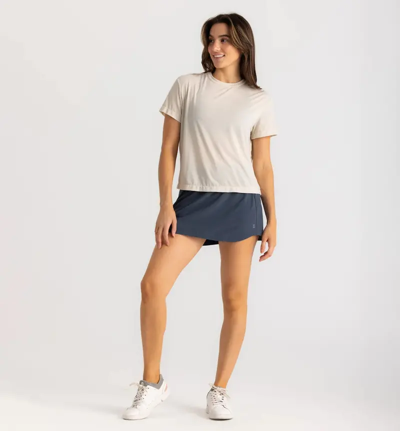 Free Fly Women’s Active Breeze Skort – Bamboo-Lined, 13-Inch Length