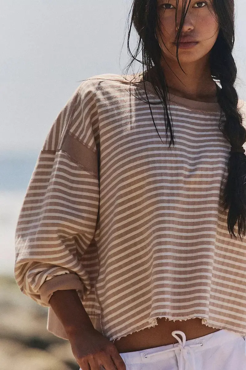 Free People Movement My Time Textured Layer Top – Sandy