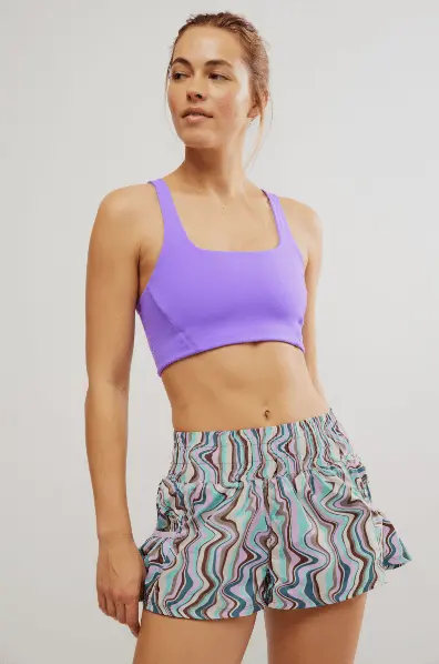Free People Movement Women’s Flirty Printed Athletic Shorts