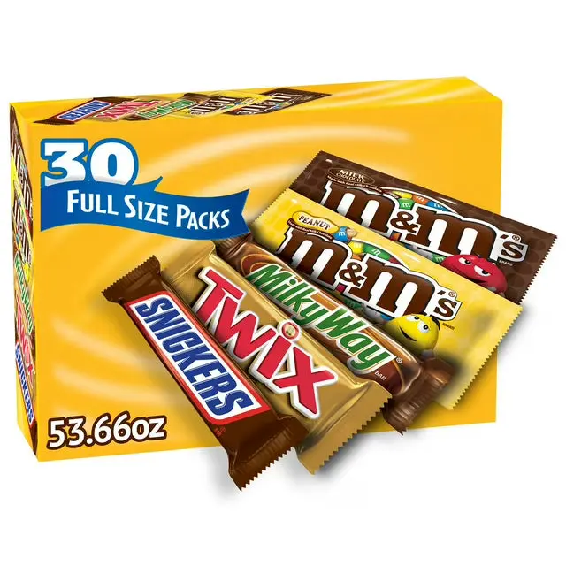 Full-Size Mars Chocolate Bar Variety Pack – 30 Count