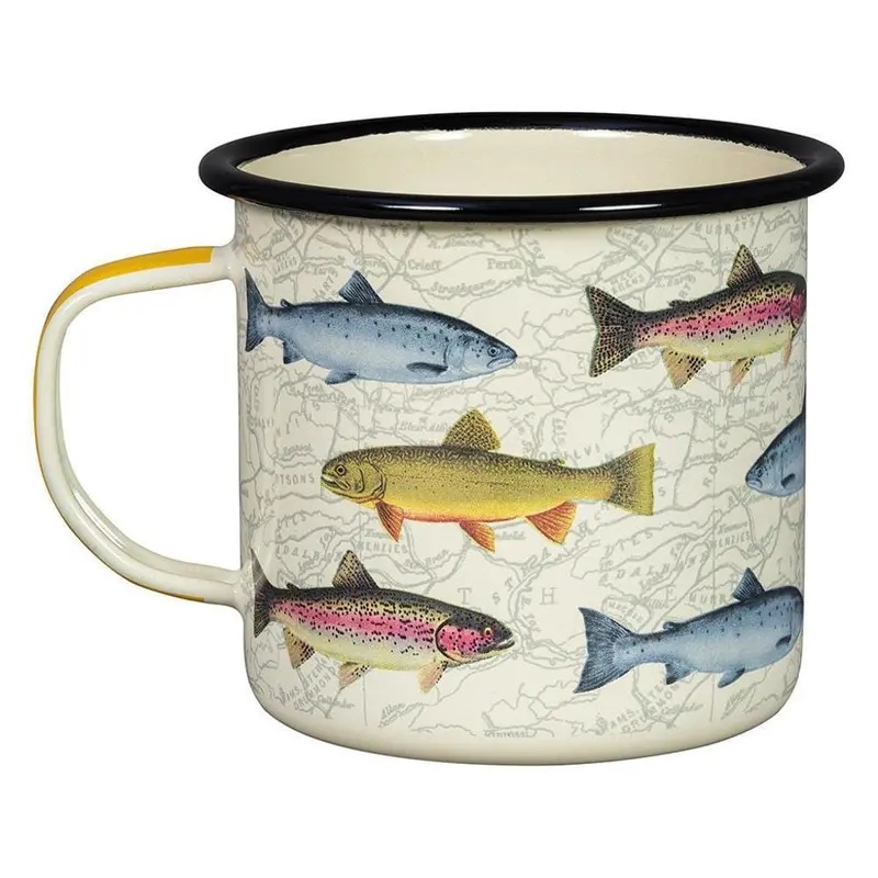 Gentlemen’s Hardware Fish-Design Enamel Camping Mug