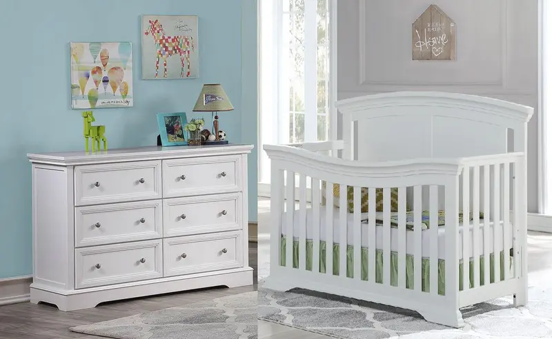 Gracie 2-Piece Nursery Collection – White Open-Box Item