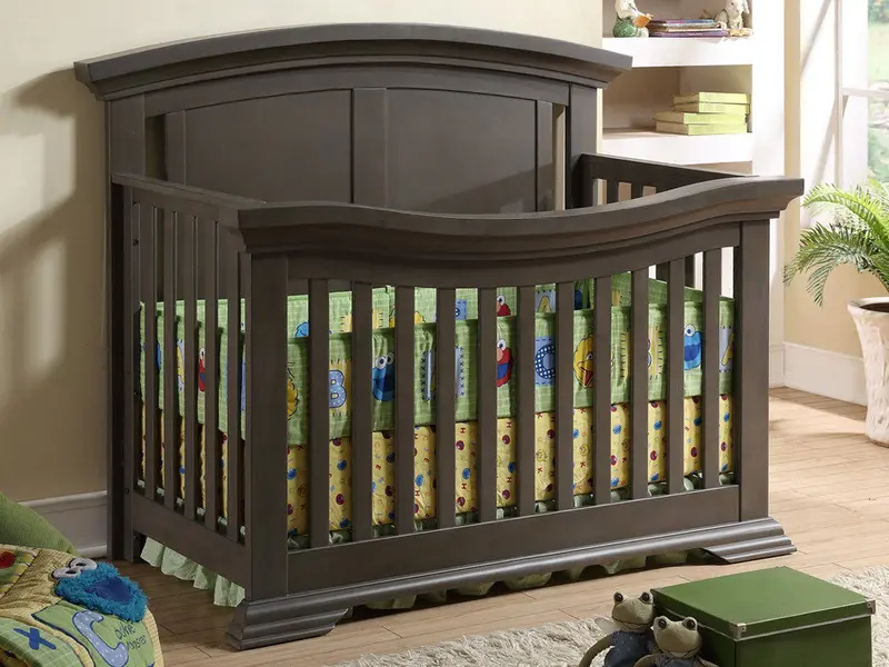 Gracie 4-in-1 Convertible Crib – Charcoal Grey