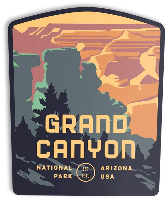 Grand Canyon South Rim Collectible Vinyl Sticker