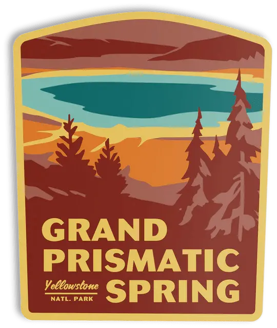 Grand Prismatic Spring Yellowstone National Park Sticker