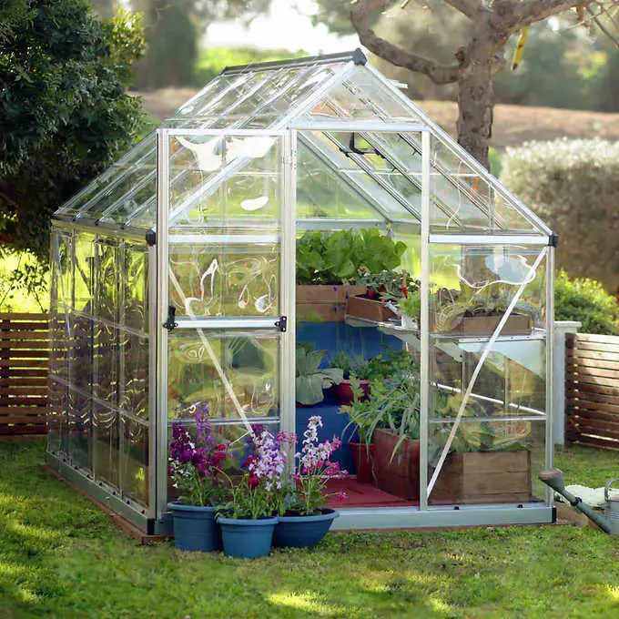 Greenhouse Starter Kit with Frame, Cover & Growing Supplies