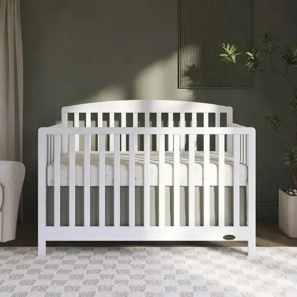 Gwen 4-in-1 Nursery Crib – White Style