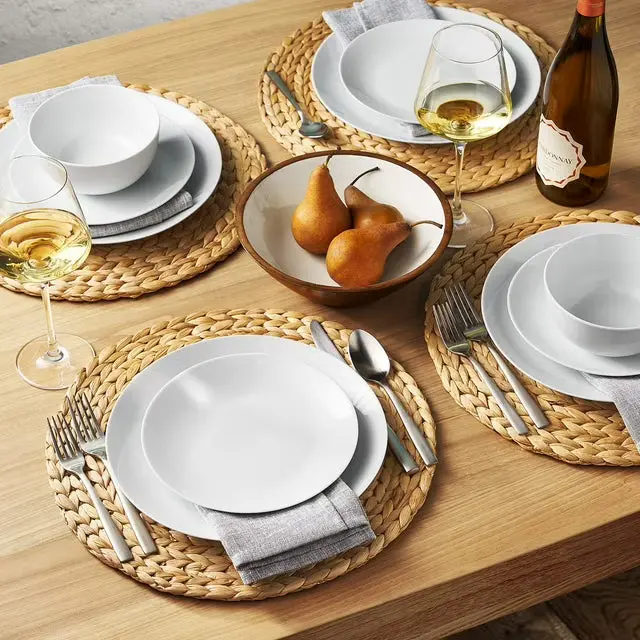 Handwoven Water Hyacinth Placemats — 4-Pack