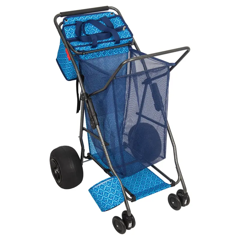 Heavy-Duty Large Beach Cart – All-Terrain Wheeled Transport Tote