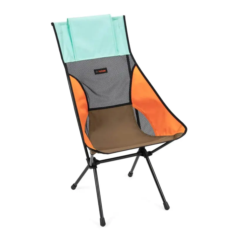Helinox Sunset Chair in Mint Multi-Block Pattern – Ultra-Lightweight Portable Seat