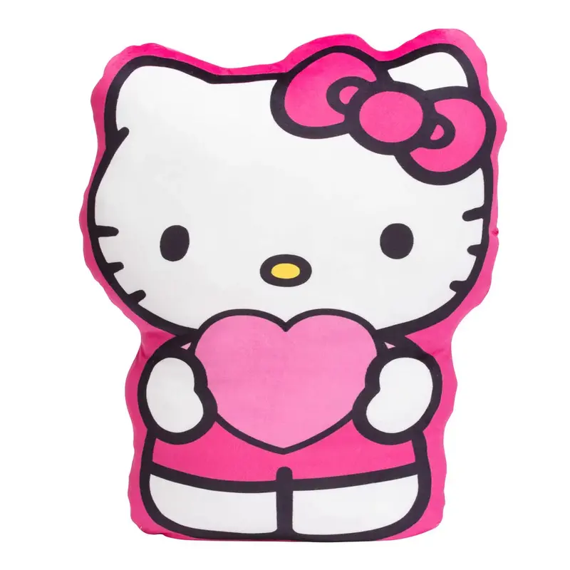 Hello Kitty Hearts & Bows Plush Pillow and Cozy Blanket Set