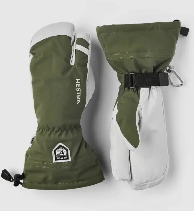 Hestra Army Leather Heli-Ski 3-Finger Gloves