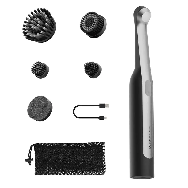 HOTO Cordless Spin Scrubber – Adjustable-Speed Cleaning Wand