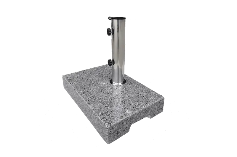 Hugo Light Grey Granite Umbrella Stand – Adjustable Weight Options