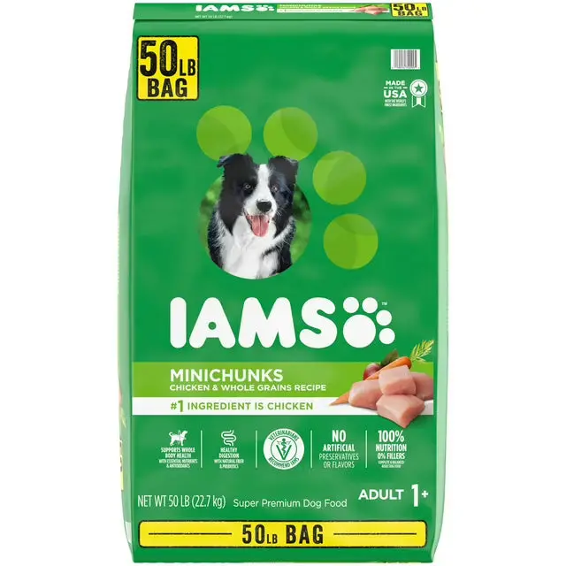 Iams ProActive Health Adult Dry Dog Food – Chicken Recipe, 50 lb Bag