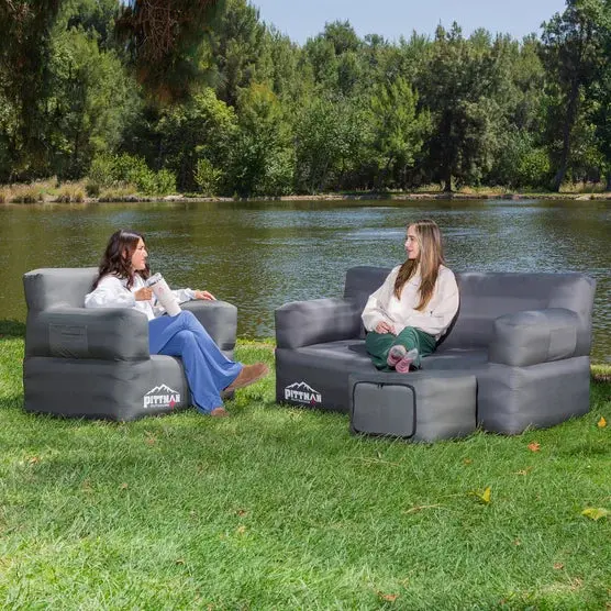 Inflatable 3-Piece Furniture Set for Indoor or Outdoor Use