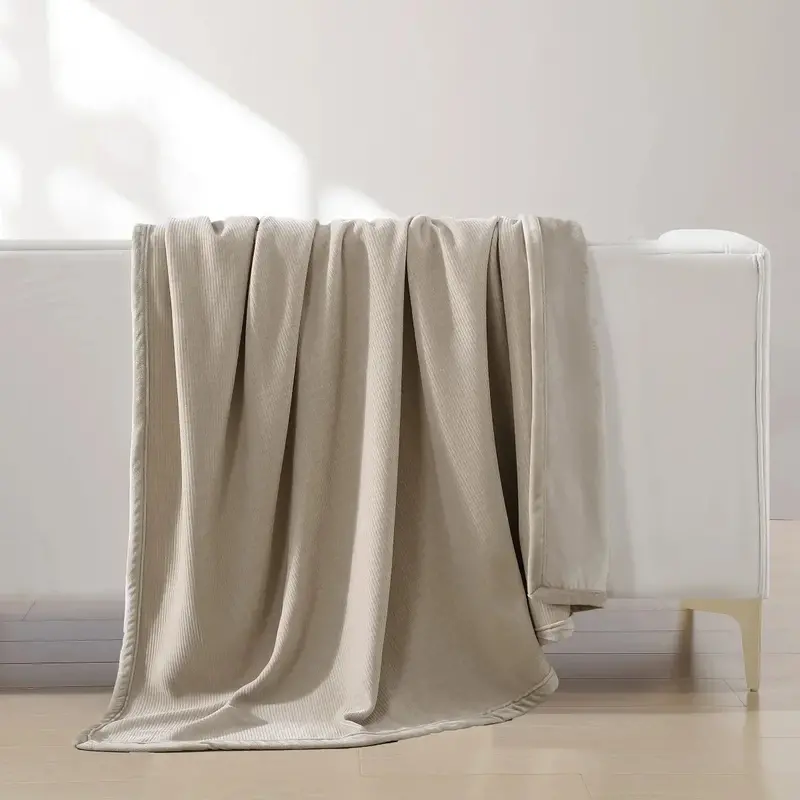 Jennifer Adams Luxe Chenille Corduroy Throw Blanket