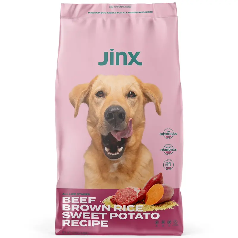 Jinx Dry Dog Food – Brown Rice & Sweet Potato Recipe, 23.5 lb Bag