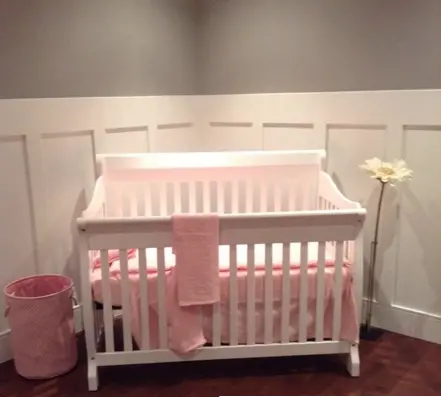 Joanie Adjustable Crib with Conversion Kit – White Finish