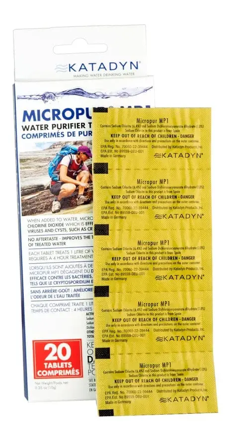Katadyn Micropur Purification Tablets (20 Count)