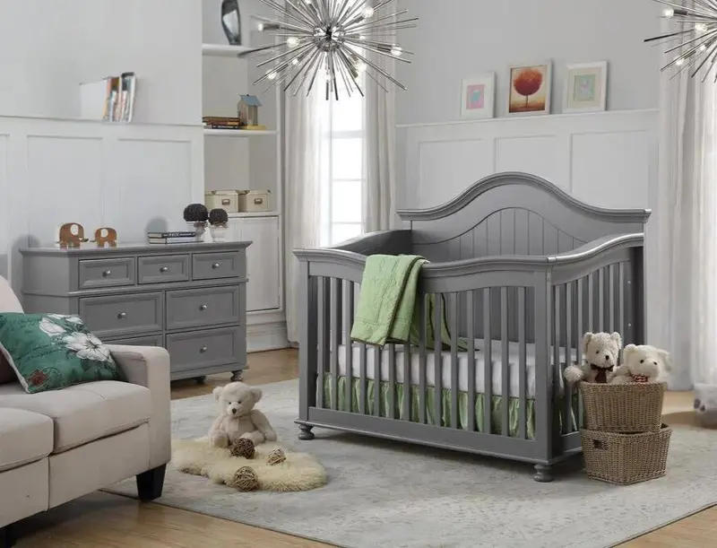 Kelly 2-Piece Soft Grey Nursery Collection