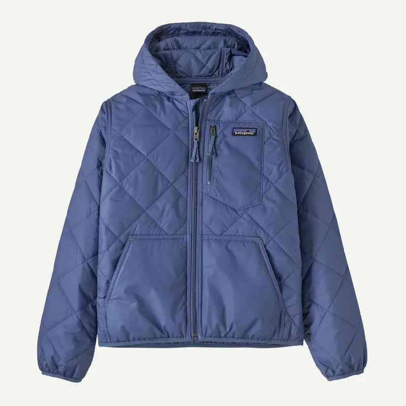 Kids’ Diamond-Quilted Hooded Jacket
