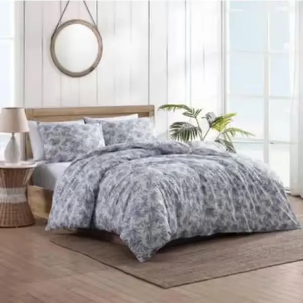 King-Size Green Cotton Duvet Cover Set – 3-Piece Luxury Bed Linen