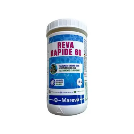 Klor Rapid 60 Chlorine Granules – 1kg (Mareva)