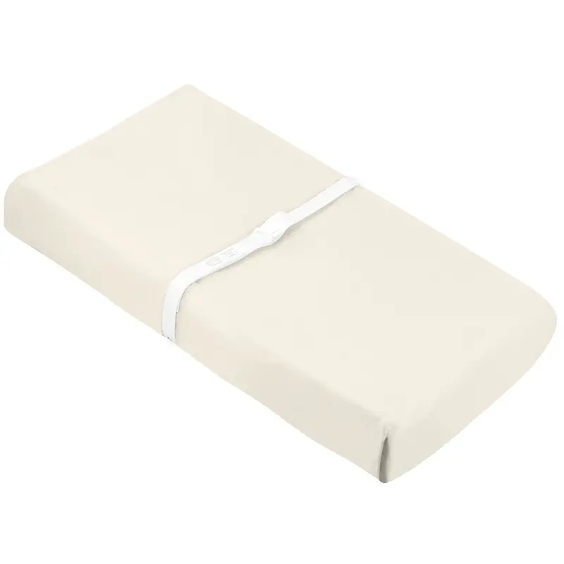KUSHIES Organic Jersey Fitted Changing Pad Sheet – Off-White