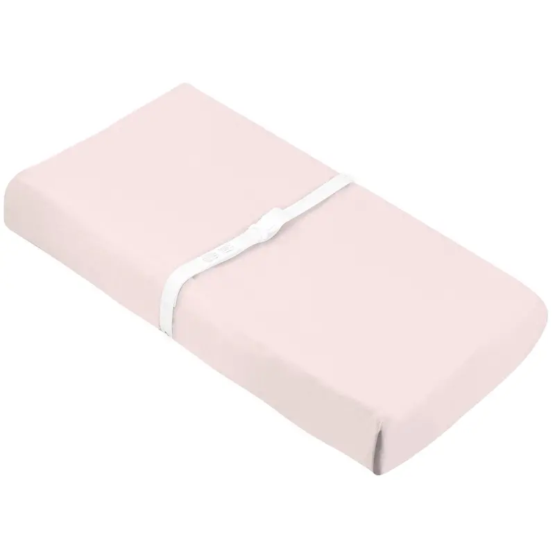KUSHIES Organic Jersey Fitted Changing Pad Sheet – Soft Pink