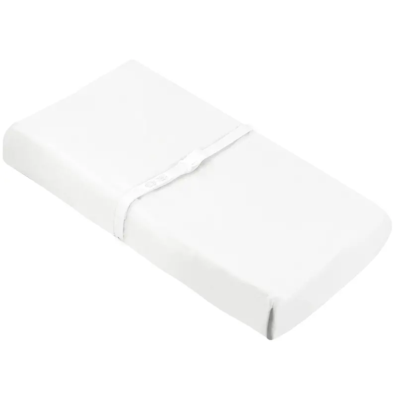 KUSHIES Organic Jersey Fitted Changing Pad Sheet – White