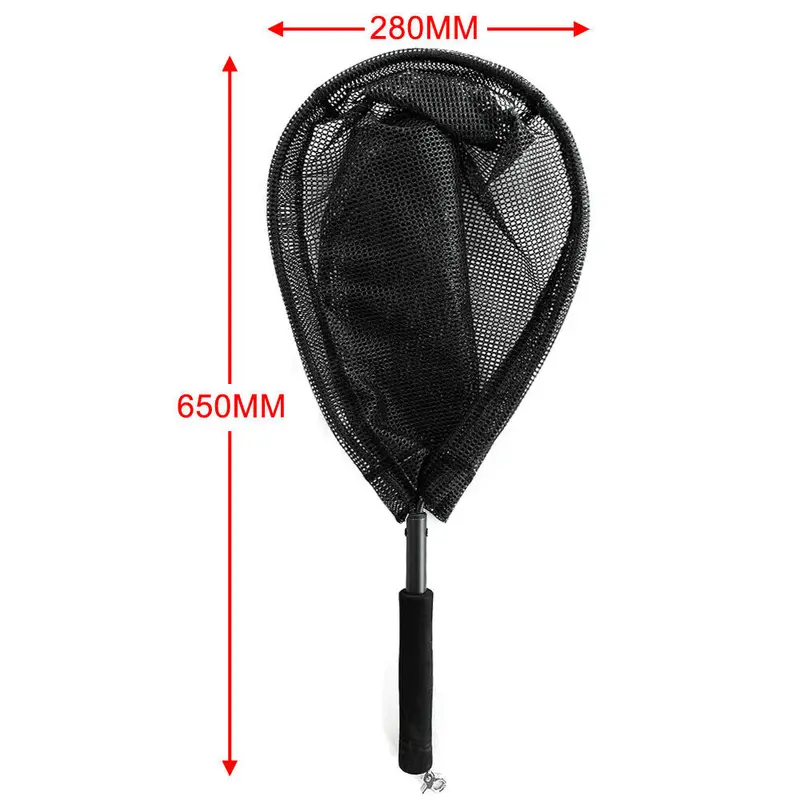 Large Rubber-Coated Landing Net for Freshwater & Saltwater Use