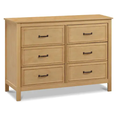 Lea Natural Wood 6-Drawer Dresser