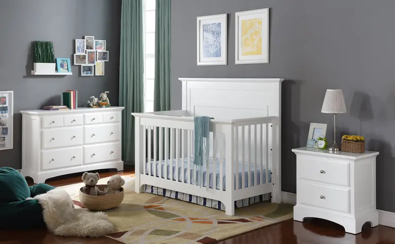 Ledger 2-Piece Nursery Collection – White