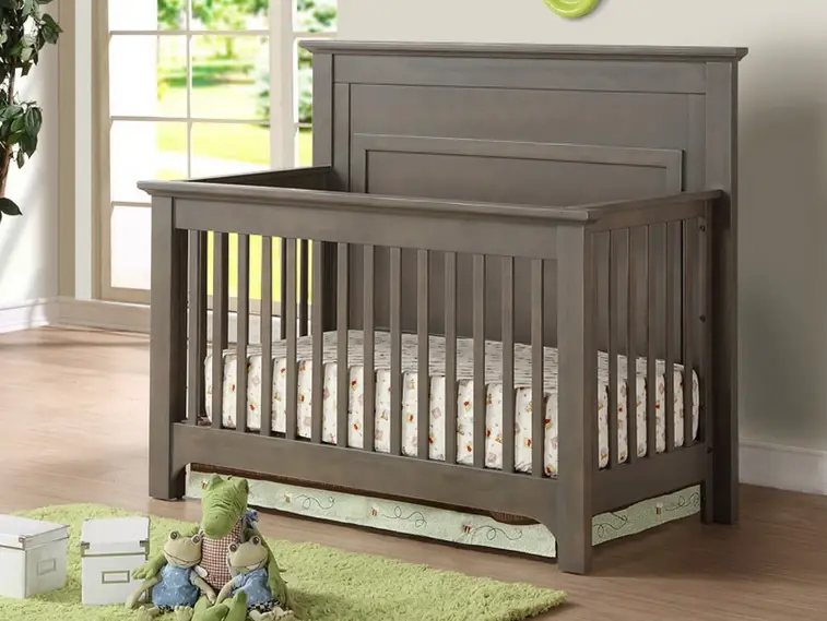 Ledger Multi-Stage Convertible Crib – Sleek Grey Design