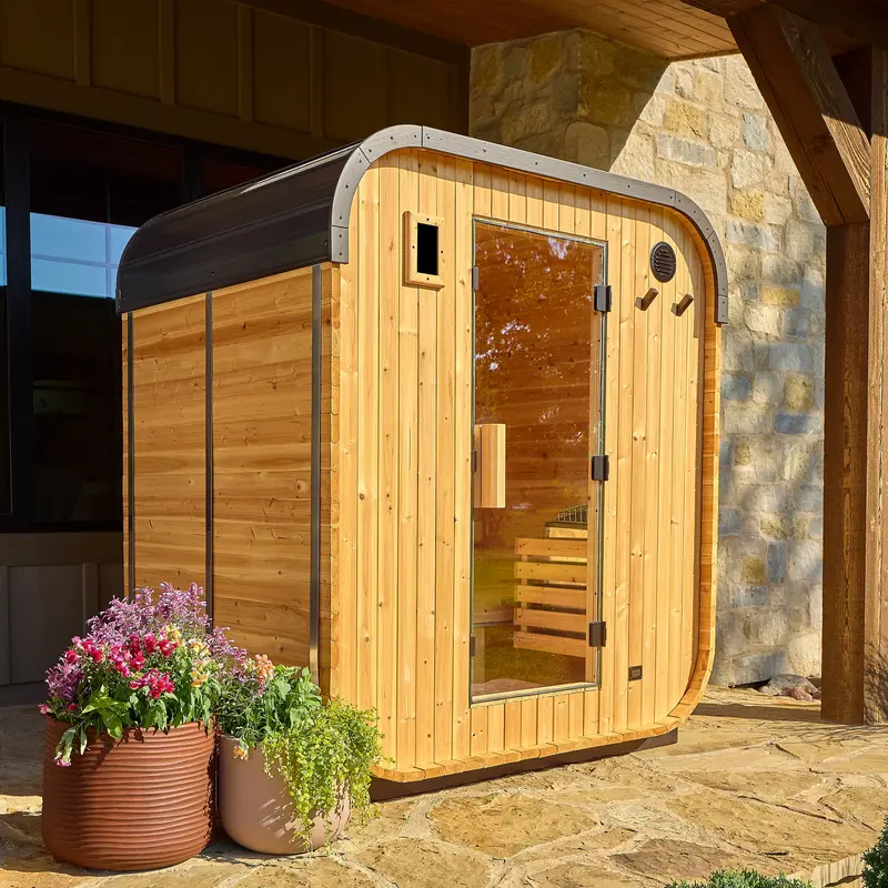 Lennon Compact Outdoor Cube Sauna – 2–4 Person Capacity