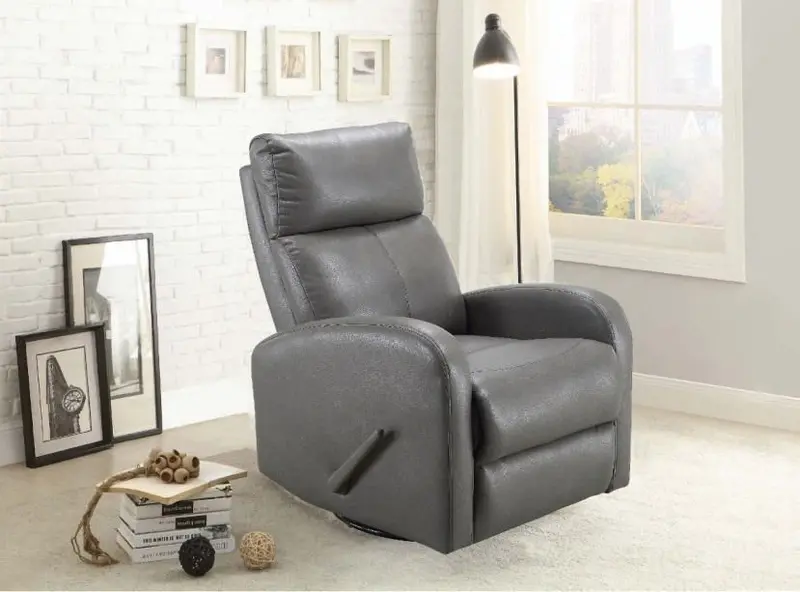 Leyla Swivel Glider and Recliner – Modern Nursery Rocker Chair
