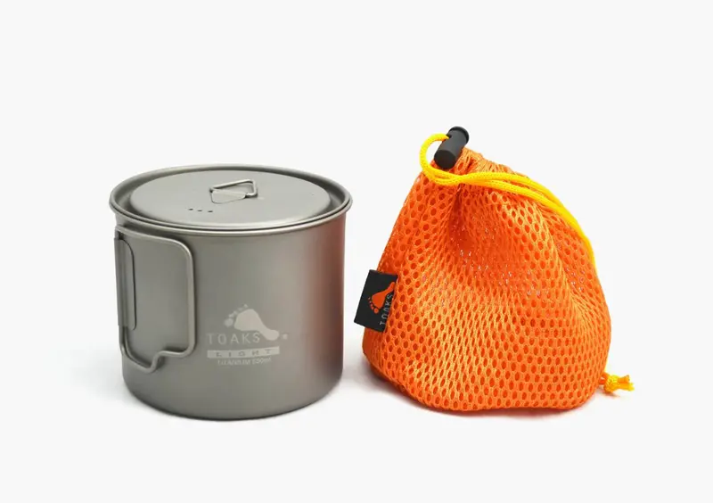 Lightweight Titanium 550ml Cooking Pot – Compact Trail Cooking Solution