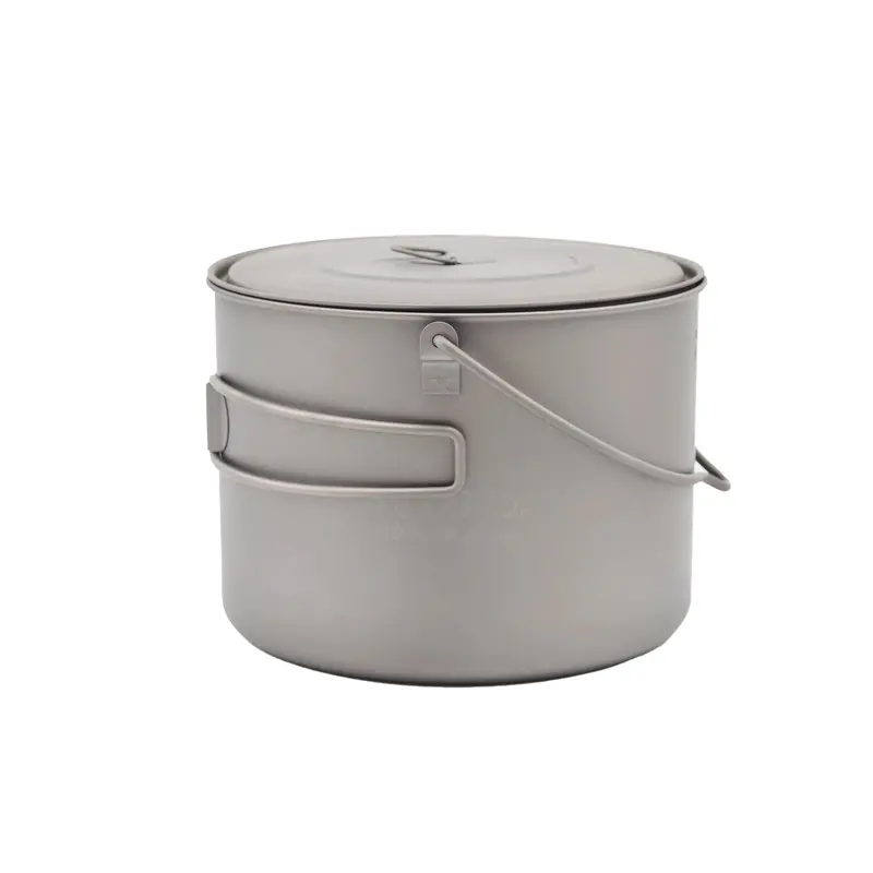 Lightweight Titanium Pot – 1600ml with Integrated Bail Handle
