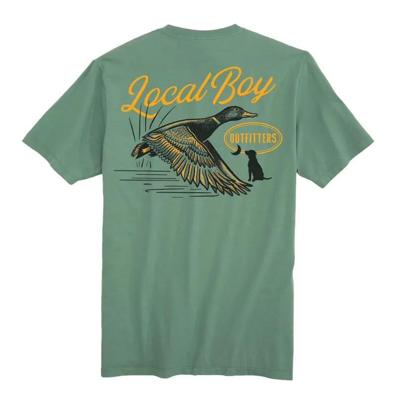 Local Boy Moonlit Mallard Short Sleeve Tee – Subtle Wildlife Print