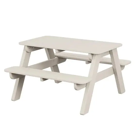 Long Beach Outdoor Picnic Table for Kids – Lightweight, Durable Backyard Play Furniture
