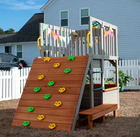 Lookout Post Playhouse – Elevated Outdoor Wooden Play Structure