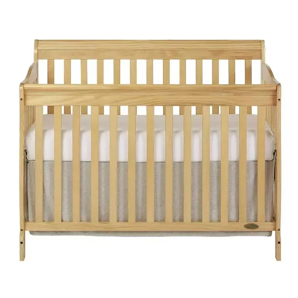 Loreda Natural-Finish 4-in-1 Convertible Crib